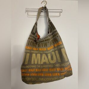 Robin Ruth "The Island of Maui" Canvas Tote Bag Beach Vacation Cotton